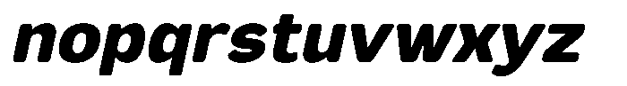FX Telaga Black Italic Font LOWERCASE