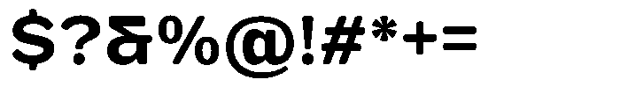 FX Telaga Bold Font OTHER CHARS