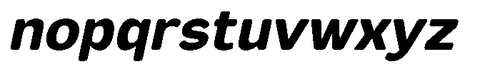 FX Telaga Extra Bold Italic Font LOWERCASE