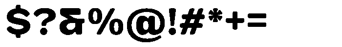 FX Telaga Extra Bold Font OTHER CHARS