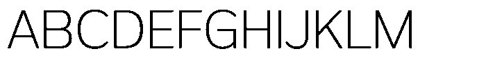 FX Telaga Extra Light Font UPPERCASE