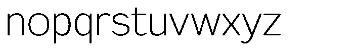 FX Telaga Extra Light Font LOWERCASE