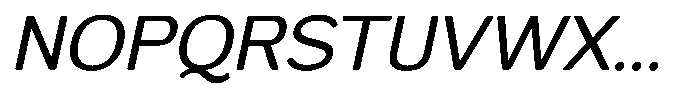 FX Telaga Italic Font UPPERCASE