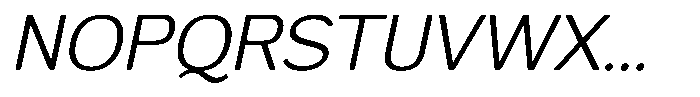 FX Telaga Light Italic Font UPPERCASE