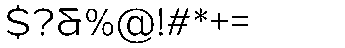 FX Telaga Light Font OTHER CHARS