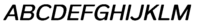 FX Telaga Medium Italic Font UPPERCASE