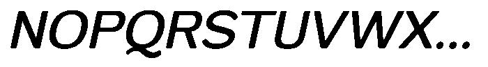 FX Telaga Medium Italic Font UPPERCASE