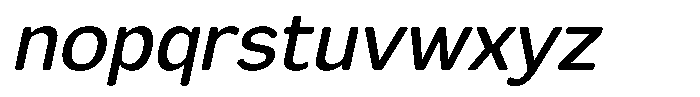 FX Telaga Medium Italic Font LOWERCASE
