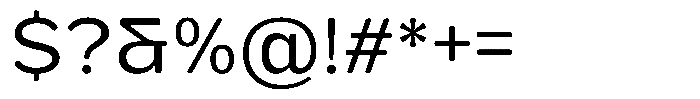 FX Telaga Regular Font OTHER CHARS