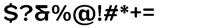 FX Telaga Semi Bold Font OTHER CHARS