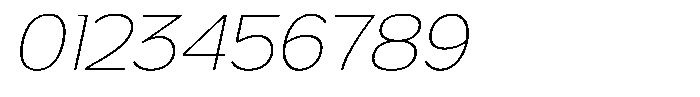 FX Telaga Thin Italic Font OTHER CHARS