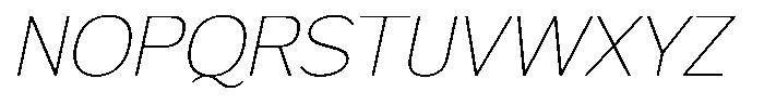 FX Telaga Thin Italic Font UPPERCASE