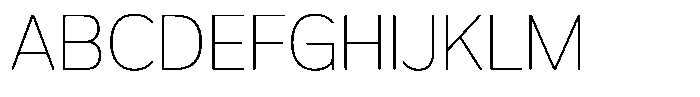 FX Telaga Thin Font UPPERCASE