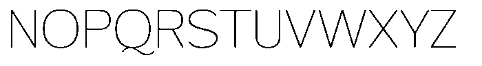 FX Telaga Thin Font UPPERCASE