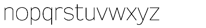 FX Telaga Thin Font LOWERCASE