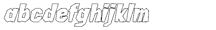 FX Wadag Black Italic Outline FONT