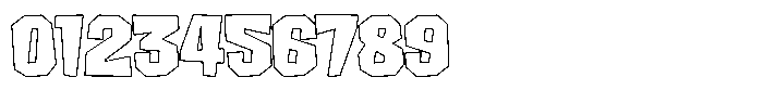 FX Wadag Black Outline Font OTHER CHARS