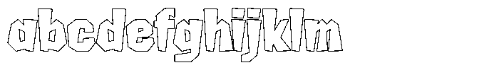 FX Wadag Black Outline FONT