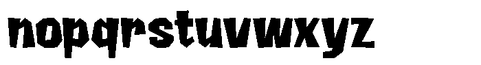 FX Wadag Black Font LOWERCASE