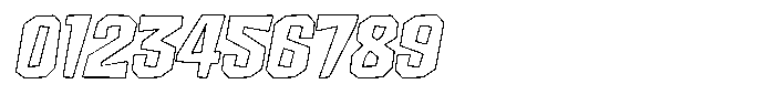 FX Wadag Bold Italic Outline Font OTHER CHARS