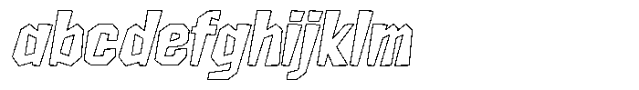 FX Wadag Bold Italic Outline FONT