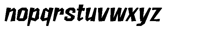FX Wadag Bold Italic Font LOWERCASE