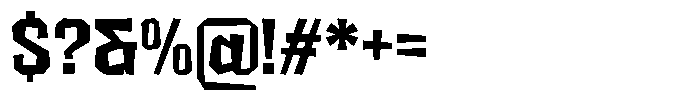 FX Wadag Bold Font OTHER CHARS