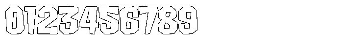 FX Wadag Extra Bold Outline Font OTHER CHARS
