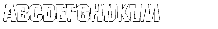 FX Wadag Extra Bold Outline Font UPPERCASE