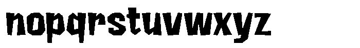 FX Wadag Extra Bold Font LOWERCASE
