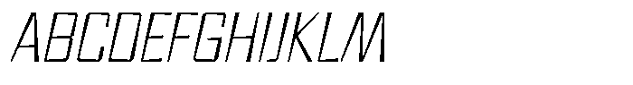 FX Wadag Extra Light Italic Font UPPERCASE