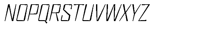 FX Wadag Extra Light Italic Font UPPERCASE