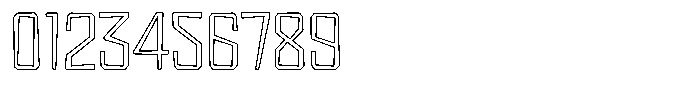 FX Wadag Extra Light Outline Font OTHER CHARS