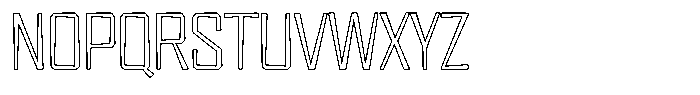 FX Wadag Extra Light Outline Font UPPERCASE