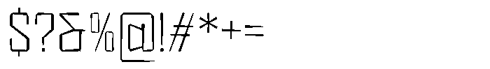 FX Wadag Extra Light Font OTHER CHARS