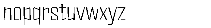 FX Wadag Extra Light Font LOWERCASE