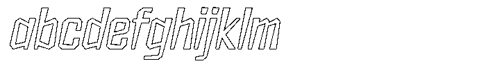 FX Wadag Italic Outline FONT