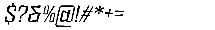 FX Wadag Italic Font OTHER CHARS