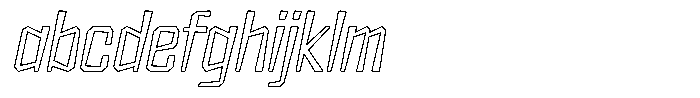 FX Wadag Light Italic Outline FONT