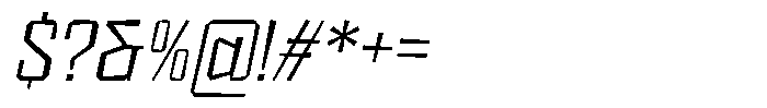 FX Wadag Light Italic Font OTHER CHARS