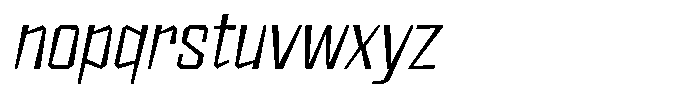 FX Wadag Light Italic Font LOWERCASE