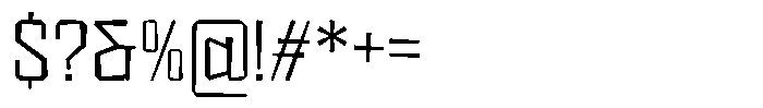 FX Wadag Light Font OTHER CHARS