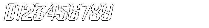 FX Wadag Medium Italic Outline Font OTHER CHARS
