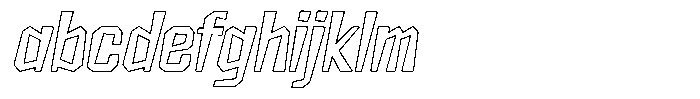 FX Wadag Medium Italic Outline FONT