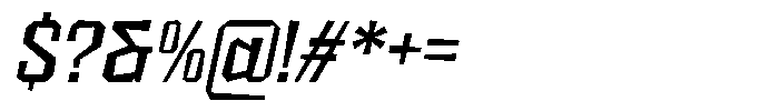 FX Wadag Medium Italic Font OTHER CHARS