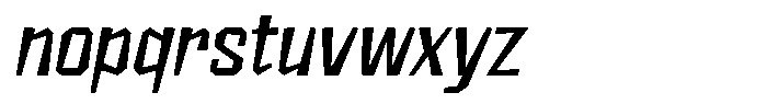 FX Wadag Medium Italic Font LOWERCASE