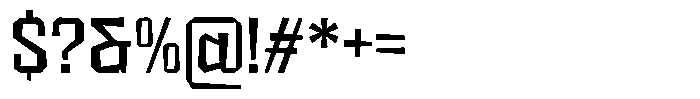 FX Wadag Medium Font OTHER CHARS