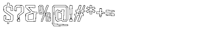 FX Wadag Outline Font OTHER CHARS