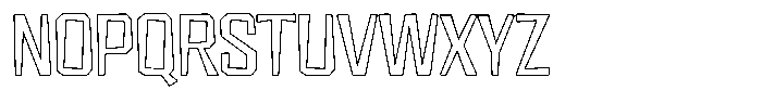 FX Wadag Outline Font UPPERCASE