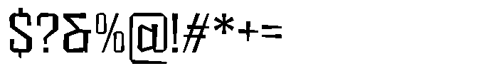 FX Wadag Regular Font OTHER CHARS